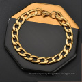 18K Gold Exaggerated Personality Bracelet Stainless Steel Chain Men's Bracelet